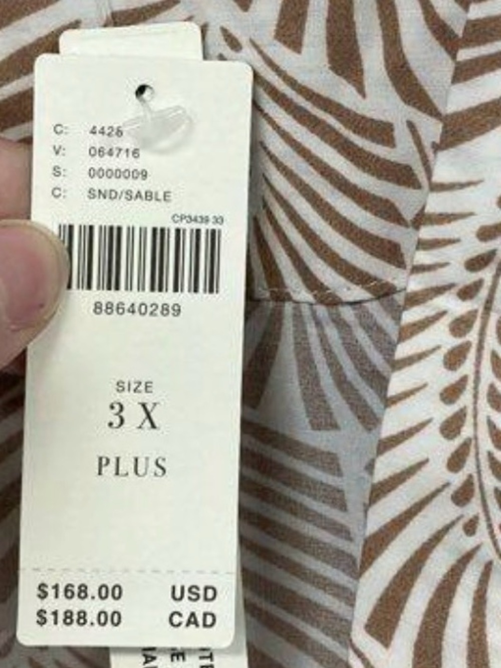 NWT Anthropologie The Somerset Maxi Dress | 3X | Tan + White Floral Print - Picture 8 of 8